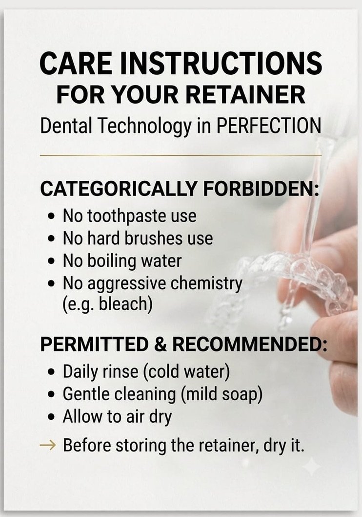 Original care instructions in English